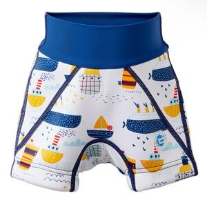 Splash About Boys Splash Jammers Neoprene Swim Shorts, Tug Boats - Size 3-4Y